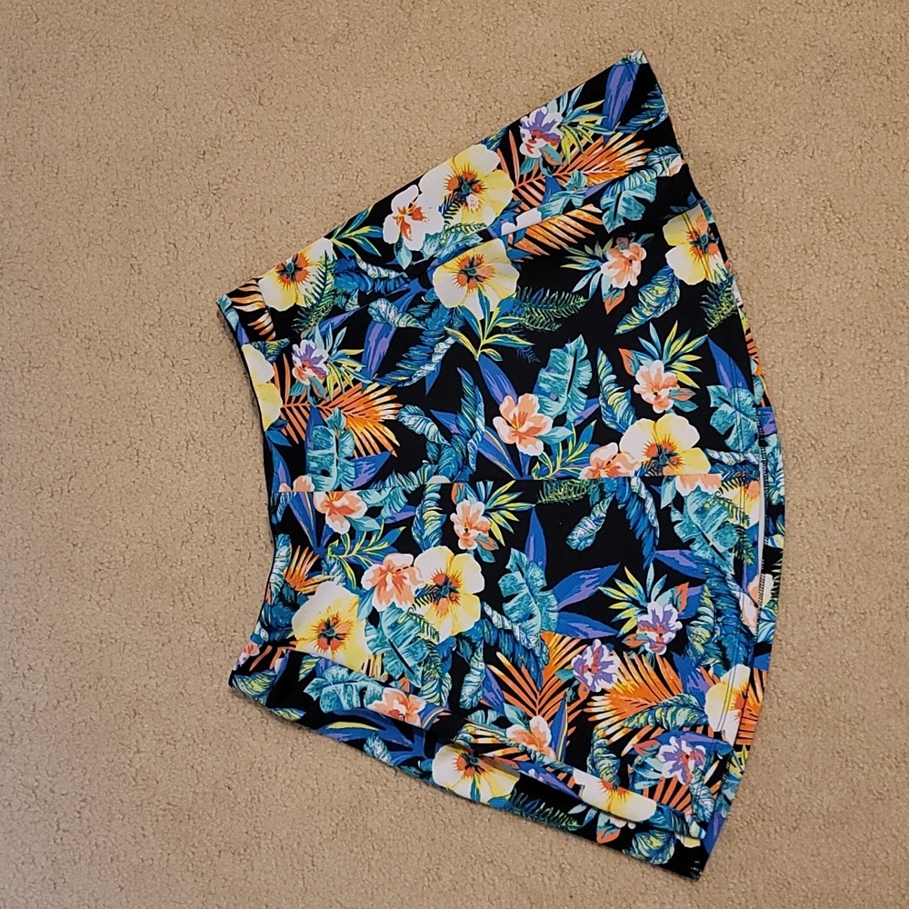 Decree floral‎ skater skirt